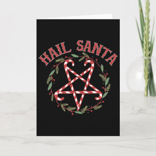 Hail Santa Christmas Krampus Clothing _1 Card