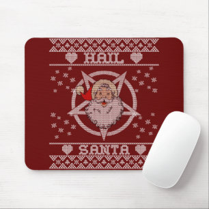 Hail Santa Claus Ugly Christmas Mouse Mat
