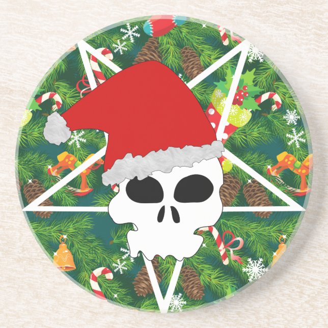 hail santa coaster (Front)
