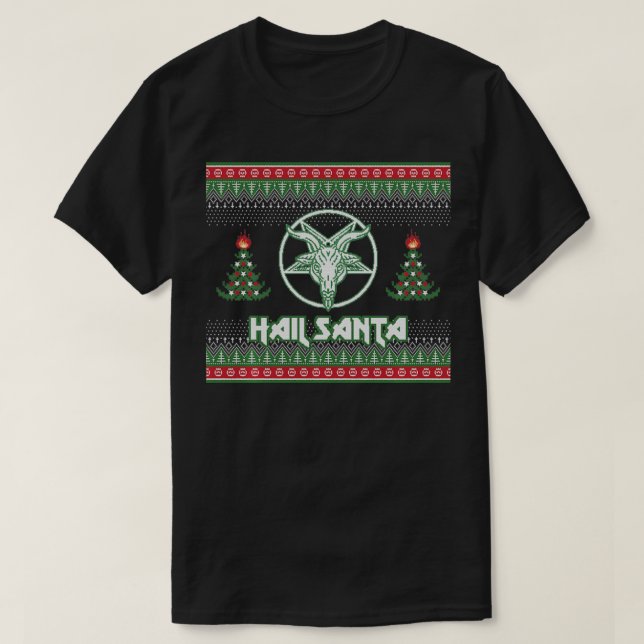 Hail Santa Funny Ugly Christmas Sweater Gift  Pull (Design Front)