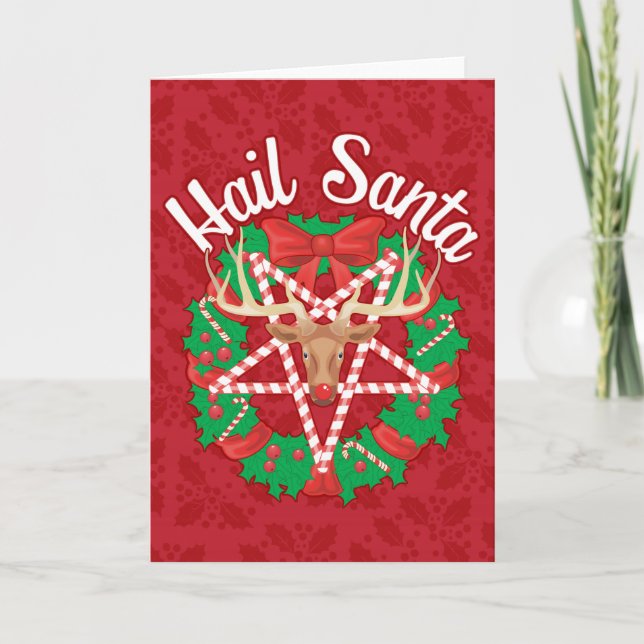 Hail Santa! Holiday Card (Front)