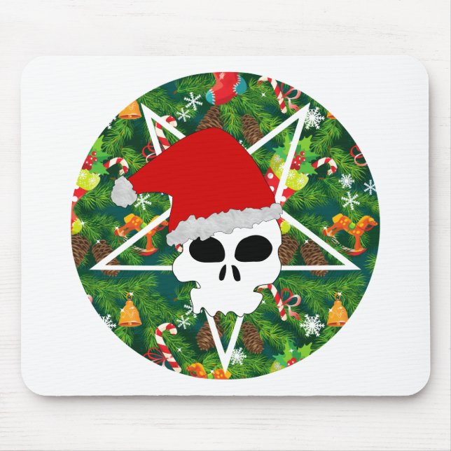 hail santa mouse mat (Front)