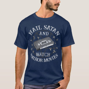 Hail Satan And Watch Horror Movies Goth Witch Baph T-Shirt