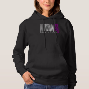 Hail Satan Asexual Pride Flag Barcode Satanist Equ Hoodie