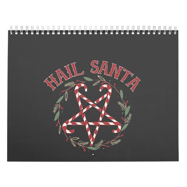 Hail Satan Christmas Krampus Xmas Devil Candy  Calendar (Cover)