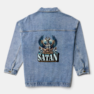 Hail Satan Hail Iowa and Thank You For Your Time Denim Jacket