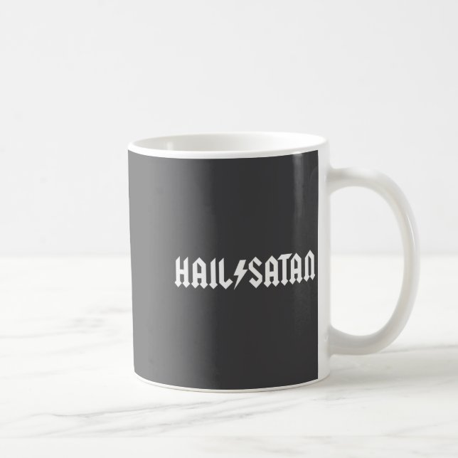 Hail Satan Rock Star  Coffee Mug (Right)
