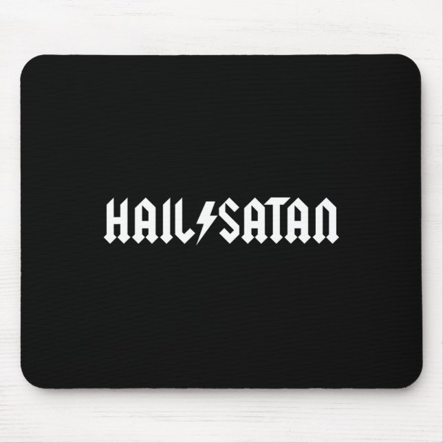 Hail Satan Rock Star  Mouse Mat (Front)