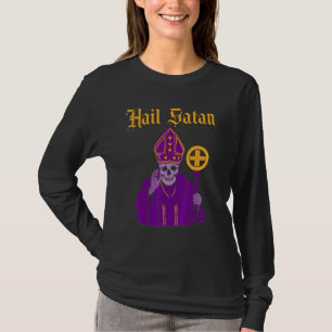 Hail Satan Satanic Vintage Horror Church Devil Men T-Shirt