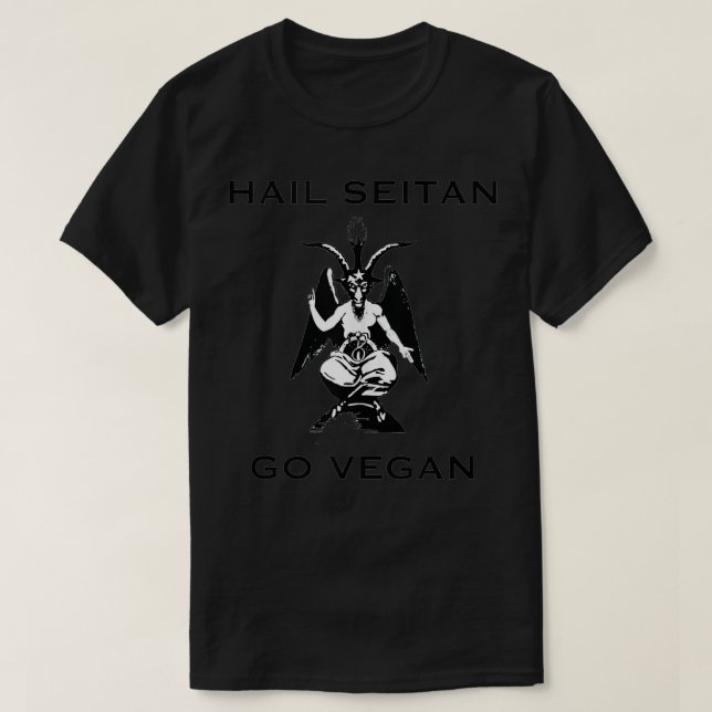 Hail Seitan Baphomet Vegan Design Tank Top (Design Front)