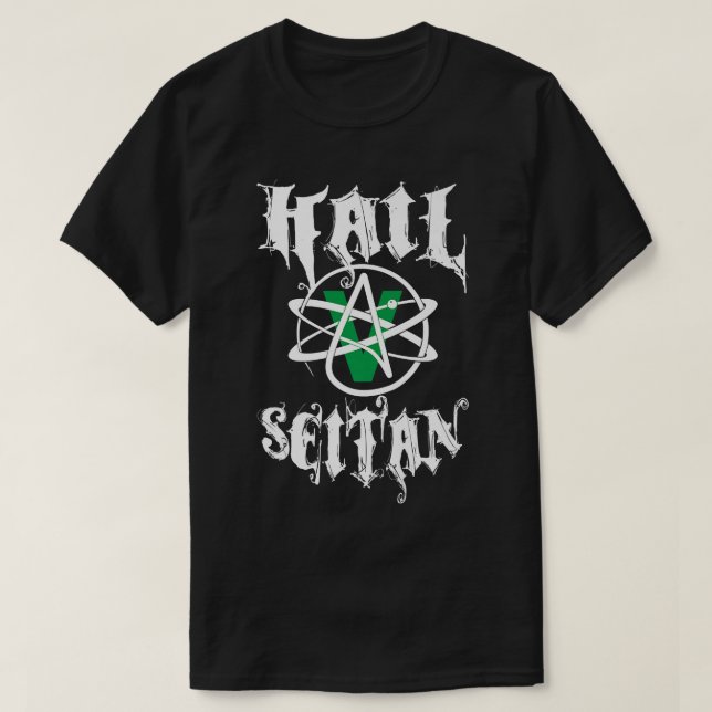 Hail Seitan  for funny vegans and vegetarians  T-Shirt (Design Front)