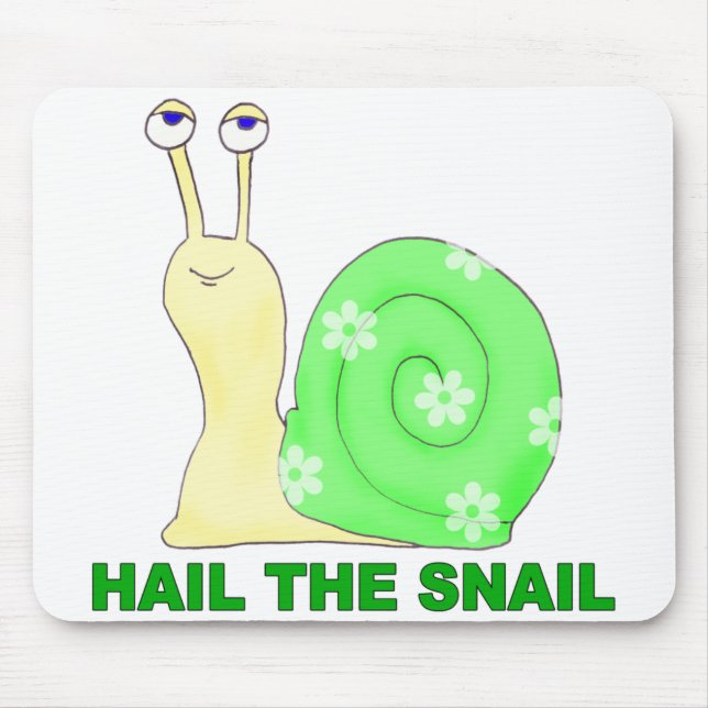 Hail the snail mouse mat (Front)