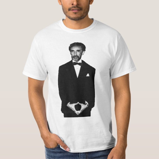 Haile Selassie Black & White Photo Shirt (Front)