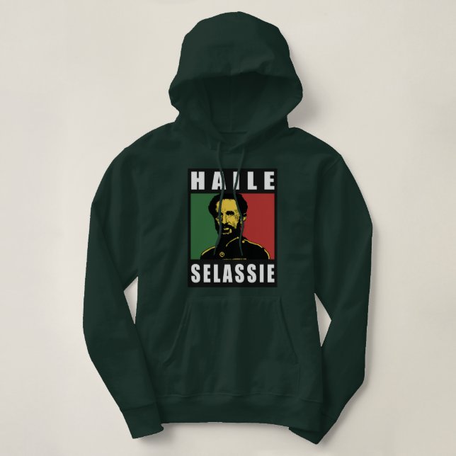 Haile Selassie Emperor - Reggae - Hoodie (Design Front)