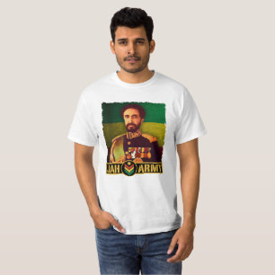 Haile Selassie Emperor - Reggae - Jah Army Shirt