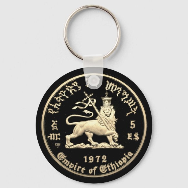 Haile Selassie - Empire of Ethiopia - HIM Tank Top Key Ring (Back)