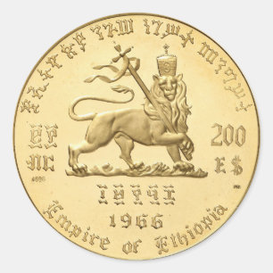 Haile Selassie Empire of Ethiopia Rasta Sticker