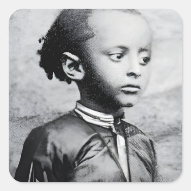 Haile Selassie Ethiopia Rasta Jah Rastafari Reggae Square Sticker (Front)