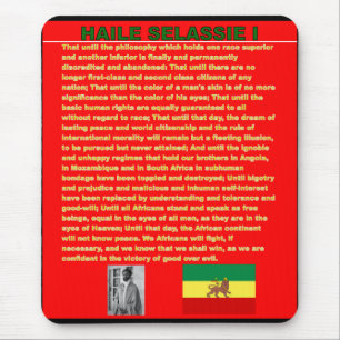 Haile Selassie Famous War Speech to UN 1963 Mouse Mat