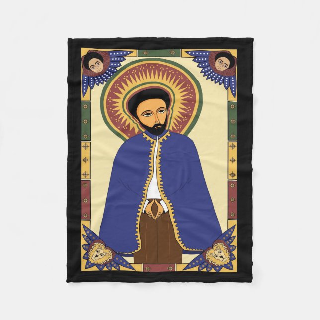 Haile Selassie Fleece Blanket (Front)