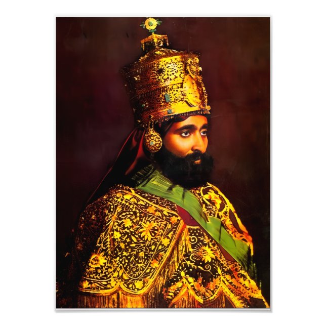 Haile Selassie HIM Jah Rastafari Kunstdruck Photo Print (Front)