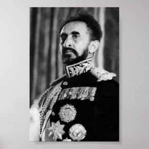 Haile Selassie HIM Jah Rastafari Rasta Reggae Root Poster