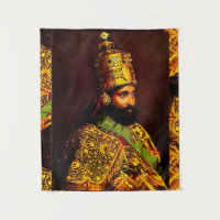 Haile Selassie HIM Jah Rastafari Tapestry