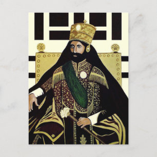 Haile Selassie - HIM - Rastafari - Postcard