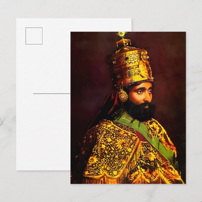 Haile Selassie - HIM - Rastafarian - Postcard (Front/Back)