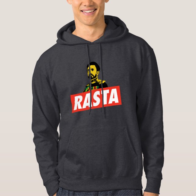 Haile Selassie I - HIM - Emperor - Reggae - Hoodie (Front)