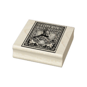 Haile Selassie I Jah Rastafari Wood Art Stamp