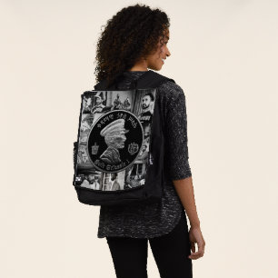 Haile Selassie - Jah Rastafari - Emperor Rucksack Backpack