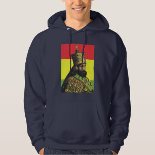 Haile Selassie Jah Rastafari Reggae Rasta Roots Hoodie