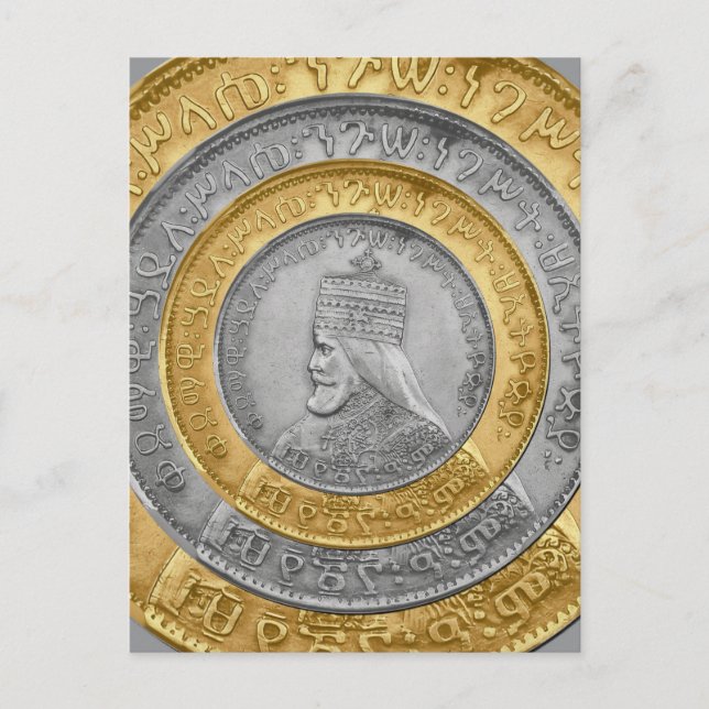 Haile Selassie Jah Rastafari Reggae Rasta Roots  Postcard (Front)