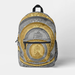 Haile Selassie Jah Rastafari Reggae Rasta Roots Printed Backpack
