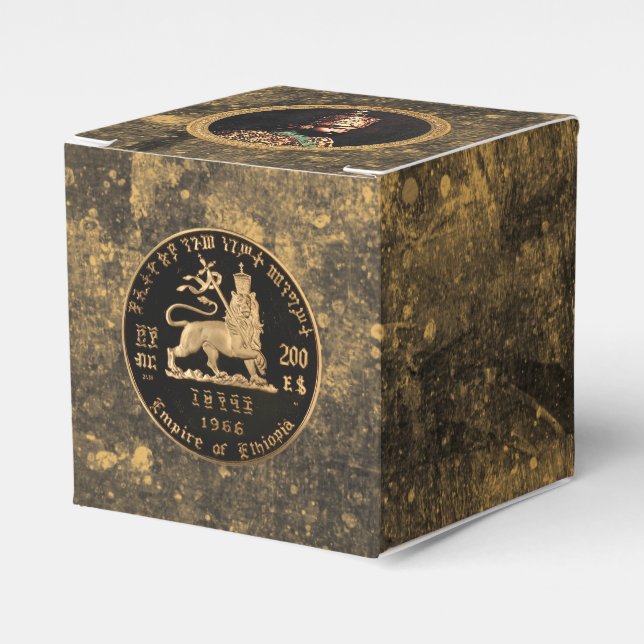 Haile Selassie Lion of Judah Jah Rastafari Roots Favour Box (Front Side)