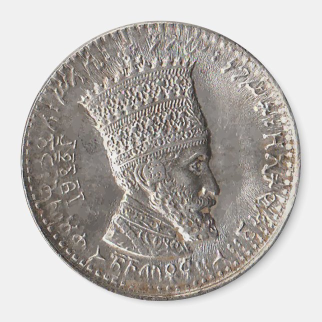 Haile Selassie Lord of Lords Classic Round Magnet (Front)