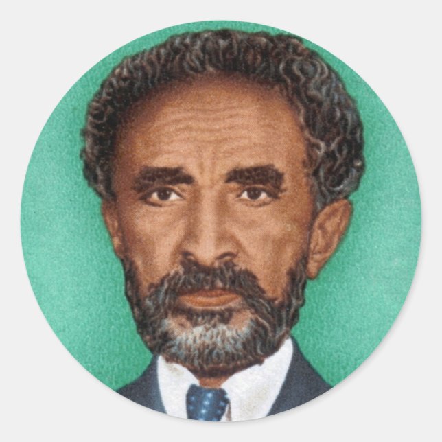 Haile Selassie - Messiah - Jah Rastafari Sticker (Front)