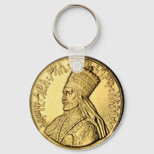 Haile Selassie Rasta Keychain