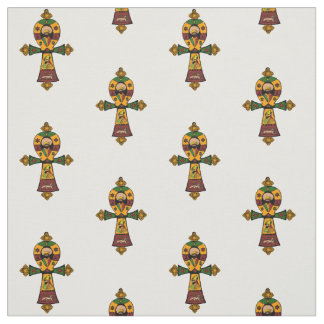 Haile Selassie Rasta Reggae Ethiopia Jamaica Ankh Fabric