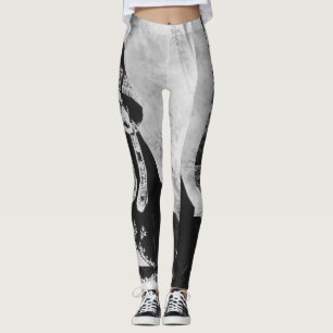 Haile Selassie - Rastafara - Power Yoga Leggings