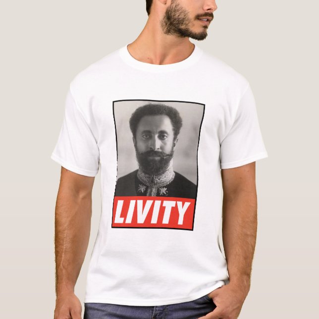 Haile Selassie Royalty Jah Rastafari Livity Shirt (Front)