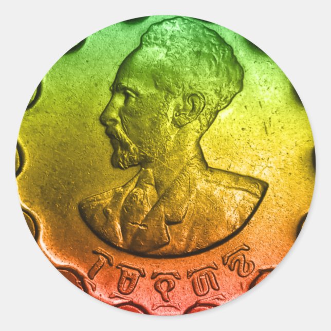 Haile Selassie Santeem Sticker (Front)