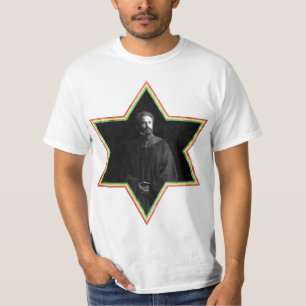Haile Selassie Star of David T-Shirt