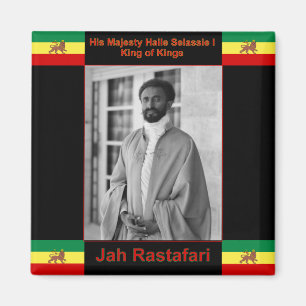 Haile Selassie the Lion of Judah, Jah Rastafari Magnet