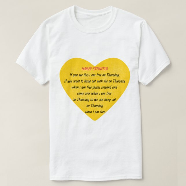 Hailee Steinfeld Shirt And Hailee Steinfeld Hoodie (Design Front)