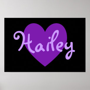 Hailey in Purple Poster