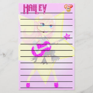 Hailey's Music Stationary Stationery