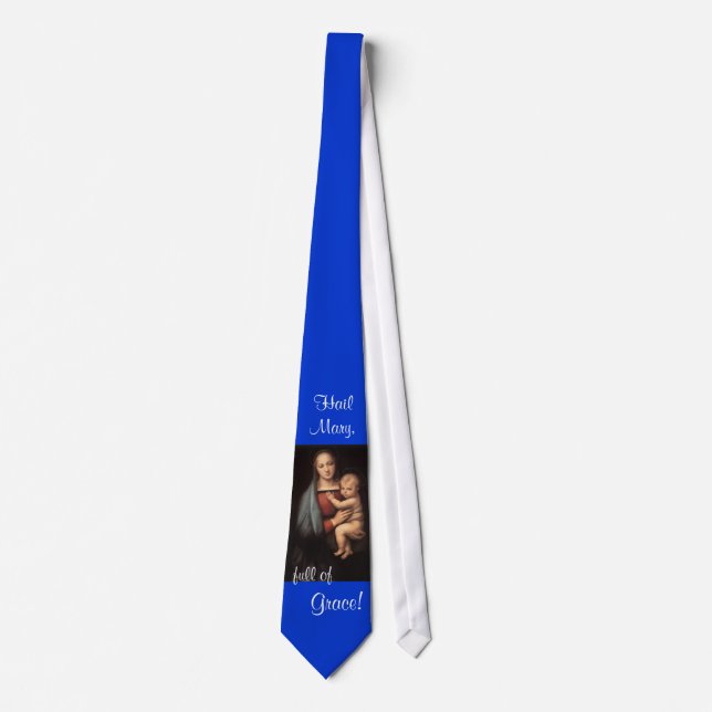 Haily Mary, full of Grace! Blue Tie (Front)