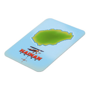 Hainan China map Magnet